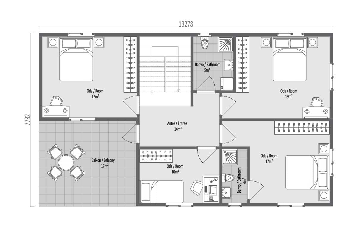 202 m² Prefabrik Villa 4+1