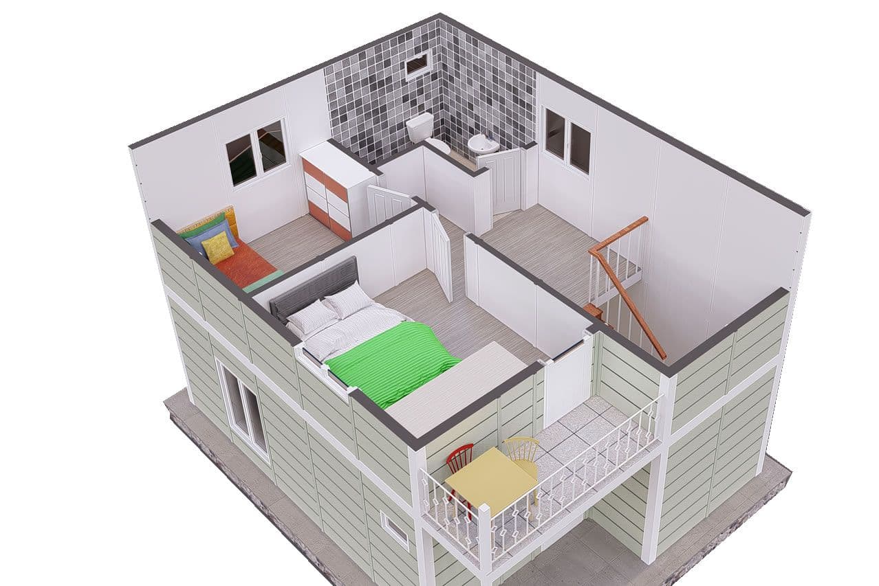 92 m² Prefabrik Villa 2+1