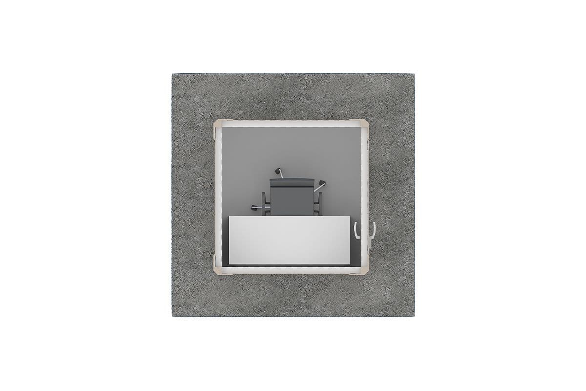 Panel Kabin 135x135cm