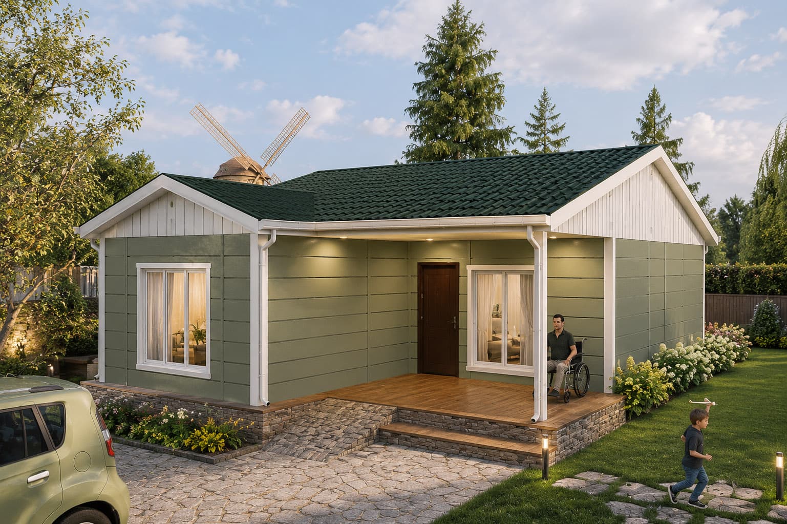 73 m² Prefabrik Ev 2+1