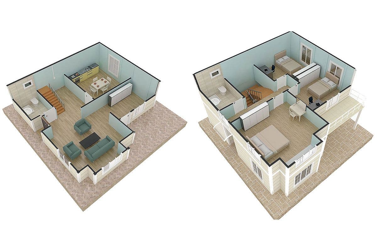 132 m² Prefabrik Villa 3+1