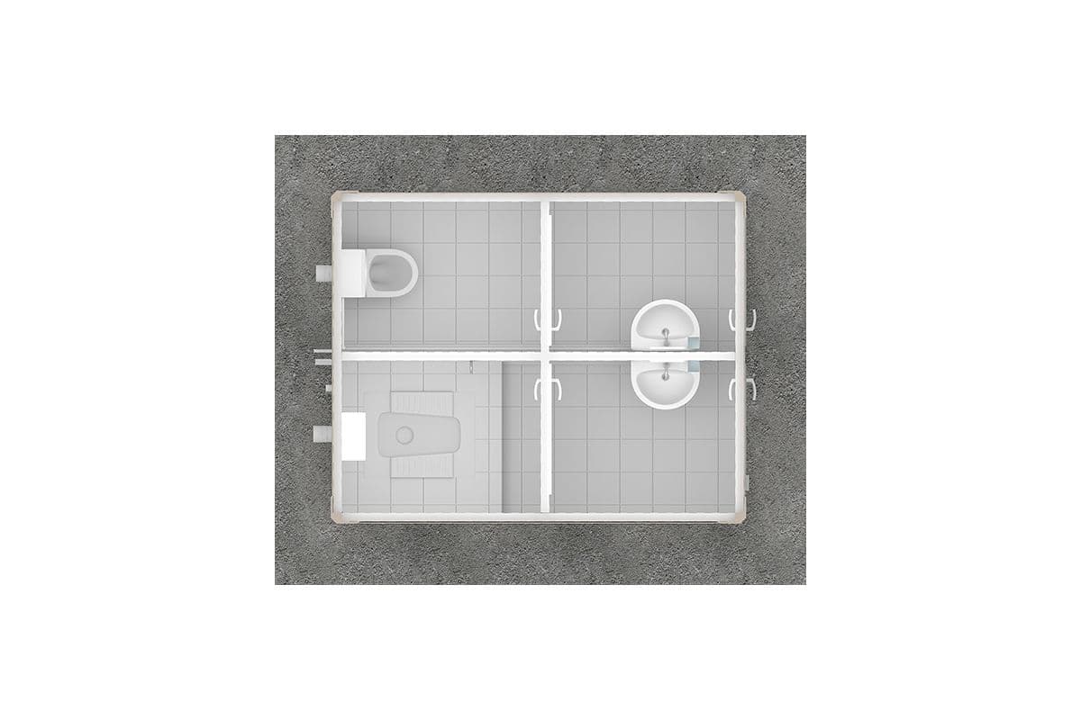 Panel Kabin WC Duş 210x260cm